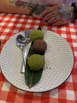 Vegan mochi😄 at Cmočkarna - Dumpling Lady in Ljubljana