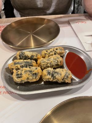 Seaweed rolls   at Kim's So Korean Food Centrum in Amsterdam