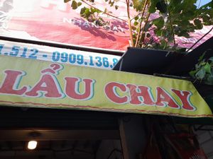 Main sign outside at Hỷ Lạc Quan in Ho Chi Minh City