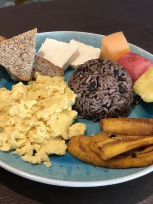 Gallo pinto!  at Como En Mi Casa in Puerto Viejo De Talamanca