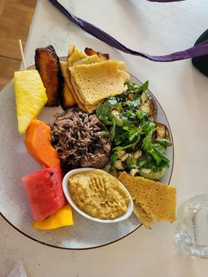 Vegan Gallo Pinto  at Como En Mi Casa in Puerto Viejo De Talamanca