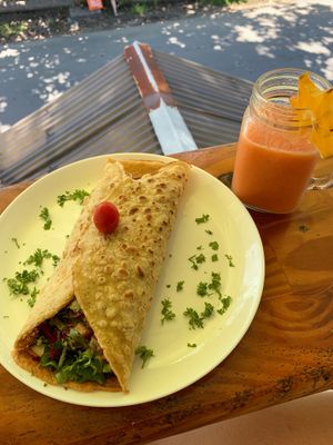 The green wrap!  at Como En Mi Casa in Puerto Viejo De Talamanca