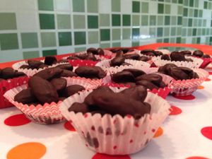 gluten free cake, with almonds & chocolate :) at Como En Mi Casa in Puerto Viejo De Talamanca