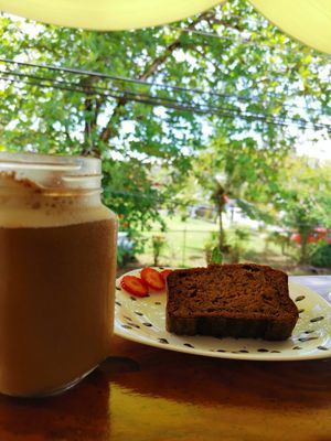 Banana bread godness at Como En Mi Casa in Puerto Viejo De Talamanca