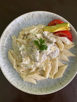 Rasta Pasta ! at Empress Ima's Ital Café & Nyce Creamery in Philipsburg