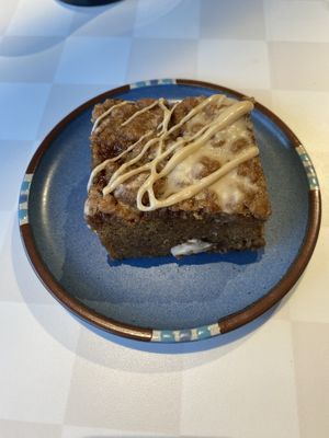 Cinnamon streusel coffee cake  at Borage  in Speedway
