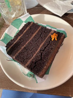 Chocolate layer cake   at Borage  in Speedway