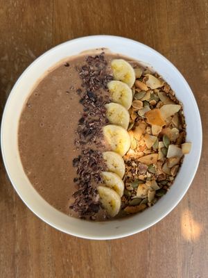 CHOCOLATY PEANUT BUTTER SMOOTHIE BOWL at Cafe Nella Giungla in Hikkaduwa