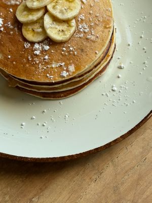 BANANA PANCAKES at Cafe Nella Giungla in Hikkaduwa