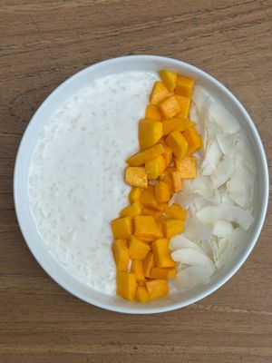 COCONUT RICE at Cafe Nella Giungla in Hikkaduwa
