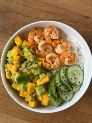 PRAWNS BOWL at Cafe Nella Giungla in Hikkaduwa