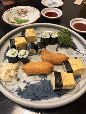 Vegetarian options  at Tanakasushi Fushimi  in Nagoya
