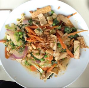 Tofu Curry at Hashachen Bistro in Tel Aviv