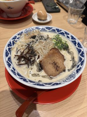 creamy vegan ramen  at Ramen Kiou - Hankyu Higashidori Branch in Osaka