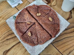 Sweet pancake with Red beans  at Mountain Range in Cheonan