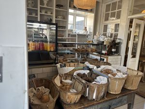 Inside the cafe   at Den Blå Ged in Faarevejle