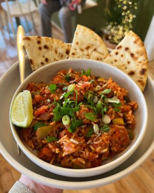 Homemade jambalaya at The Wren at The Wren in Saltburn-by-the-sea