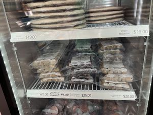 Some frozen vegan options   at Erbe Farms in St Charles