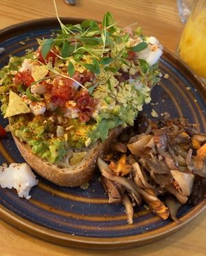 Avo toast at brunch 28/06   at Isla in Durham