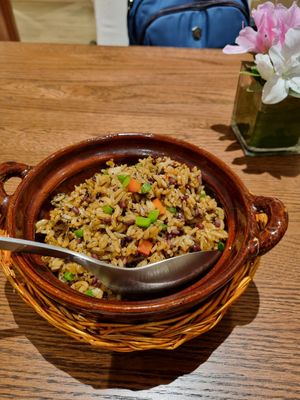 Signature truffle rice at A Wave Pure Vegetarian Food (Flower Garden Store) 一朵浪花  纯净素食(花卉园店) in Chongqing
