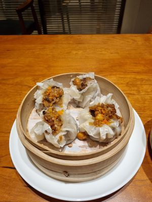 Siu mai with chickpeas and mushrooms at A Wave Pure Vegetarian Food (Flower Garden Store) 一朵浪花  纯净素食(花卉园店) in Chongqing