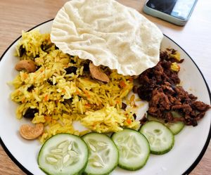 Vegan briyani at Xuan Vege Cafe -瑄緣 in Kuching