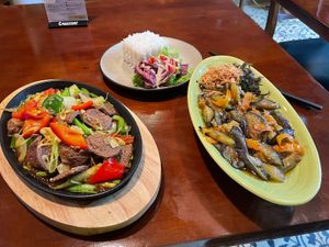 A filling tasty meal at Ngư Restaurant - Vietnamese Cuisine & Vegan Food  in Hanoi