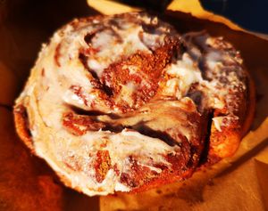 The BEST Cinnamon Bun we have ever had! at Artizan in Woodbridge