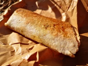 Vegan Pesto and Tomato Wrap at Artizan in Woodbridge