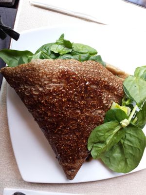 Savoury vegan galette at Sarava Creperie  in South West London