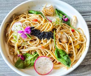 Classic aglio olio vegan, highly recommend at Mito in Ipoh