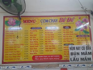 Large choices of Vietnamese vegan dishes at Pogoda Tree Vegan Restaurant in Ho Chi Minh City