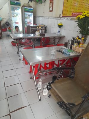 Dining area at the back at Pogoda Tree Vegan Restaurant in Ho Chi Minh City