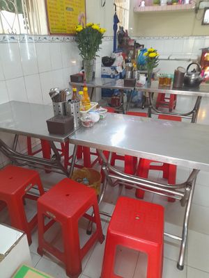 Dining area at Pogoda Tree Vegan Restaurant in Ho Chi Minh City