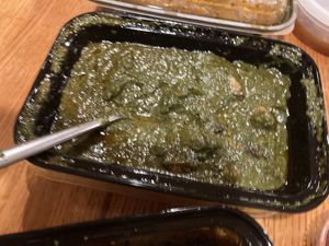 Mushroom saag  at Curry Club in East Setauket