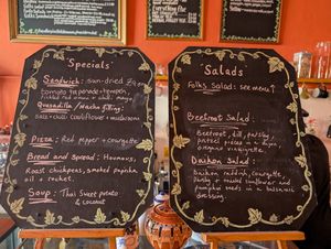 Daily specials menu at Folks Cafe in Edinburgh