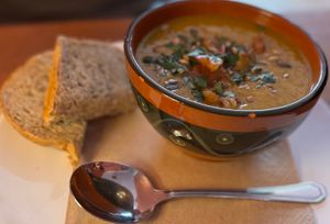 Soup at Folks Cafe in Edinburgh