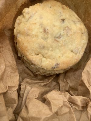 Cheese and onion scone   at Folks Cafe in Edinburgh