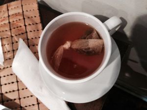 Toasted almond black tea at Tea NJ in Jersey City