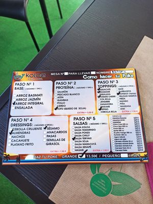 Bowl of chice at Koloa Poke in Fuerteventura