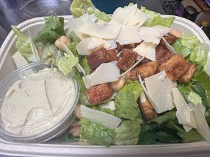 Chickpea Caesar Salad w/ Crispy Tofu Croutons  at A3 Confections - Meal Prep & Heauxbachi in Orlando