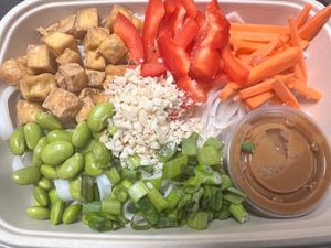 Thai Peanut Bowl at A3 Confections - Meal Prep & Heauxbachi in Orlando