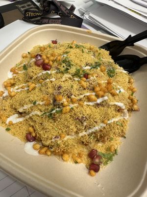 Samosa chaat  at Madras dosa Co  in New York City