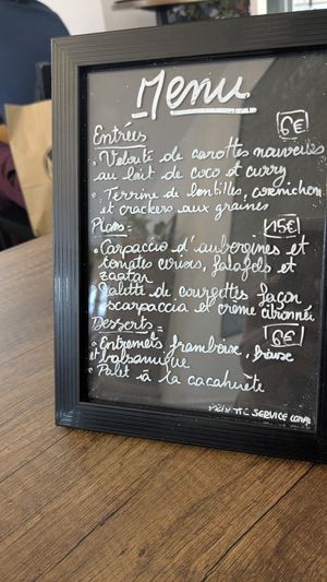 Menu august 2025 at CURIEUSES  in Dijon