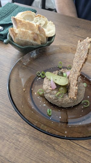 Lentil pate at CURIEUSES  in Dijon