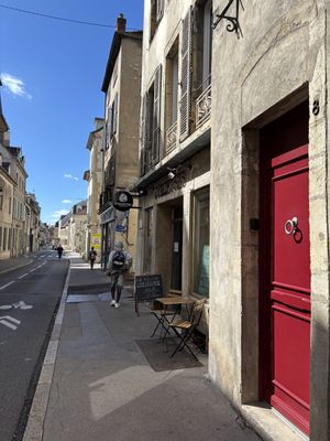 Outside seating as well as indoor  at CURIEUSES  in Dijon
