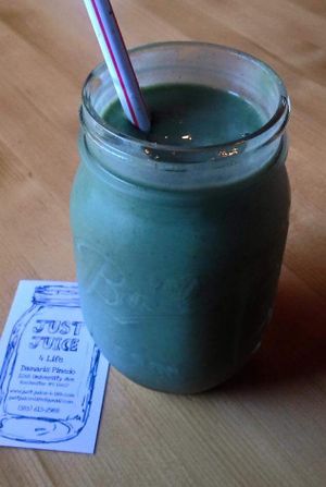 the best smoothie ever :)  at Just Juice 4 Life in Rochester