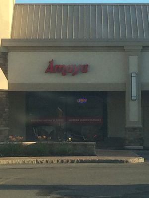 outside Clinton plaza  at Amaya Bar and Grill in Rochester