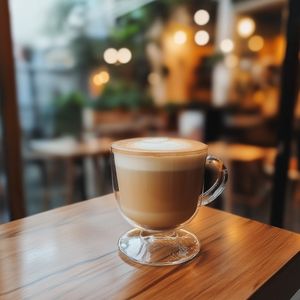 Our signature Peanut Butter Latte served chilled. at Elmwood Cafe - Cloud Kitchen in Lake Oswego