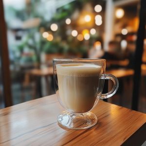 Vanilla Latte served chilled. at Elmwood Cafe - Cloud Kitchen in Lake Oswego